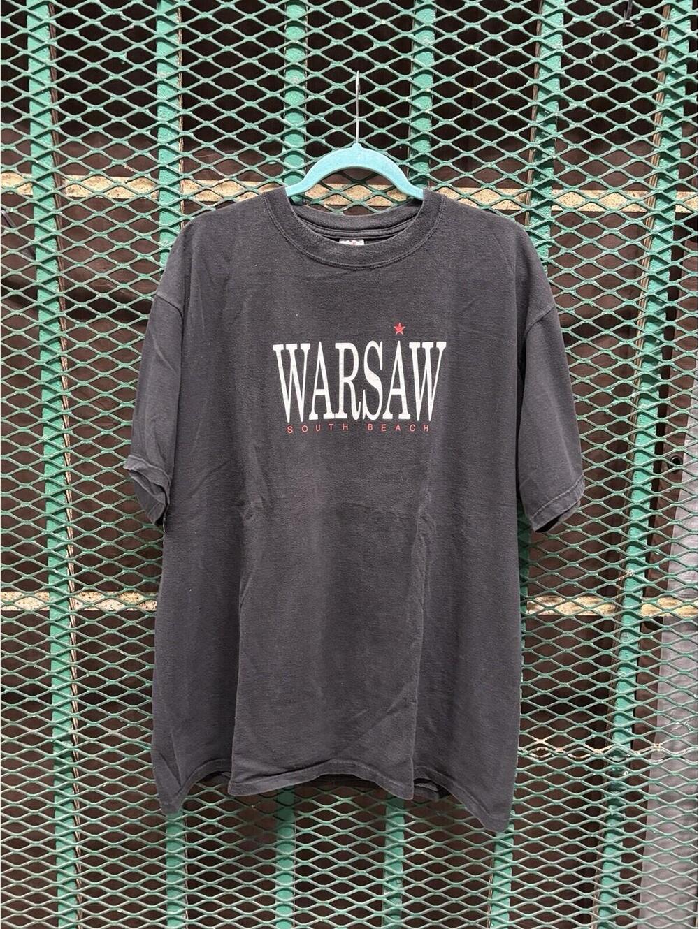RARE Vintage Warsaw Ballroom Staff Shirt MIAMI SOUTH BEACH HISTORY Bar Club Gay